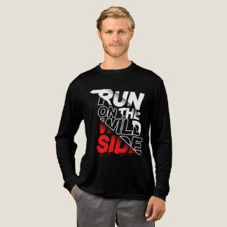 Lauf auf der wilden Seite Tri-Blend Shirt