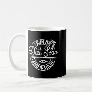 Lauf Auf Diät-Cola Und Insulin Lustiger Diabetes Kaffeetasse