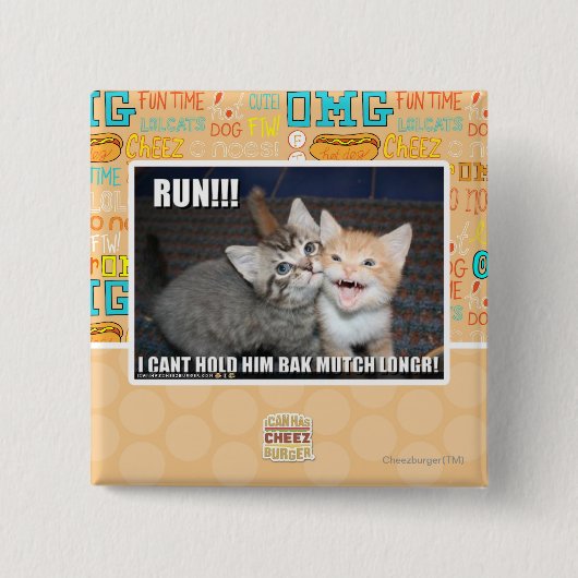 LAUF!!! BUTTON (Vorderseite)