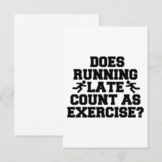 Lauf Dankeskarte (Vorne/Hinten)