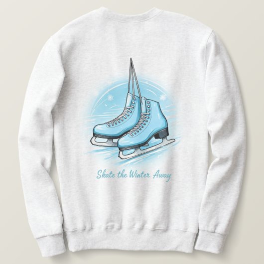 Lauf Den Winter Weg Sweatshirt (Design Rückseite)