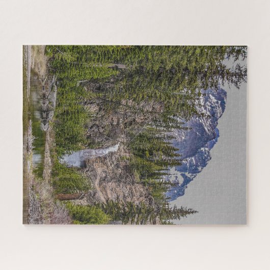 Lauf der Adlerfälle im Gletscher - 676 Stück Jigsa Puzzle (Horizontal)