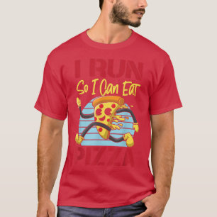 Lauf der Halbmarathon Pizza, die ich laufe, damit T-Shirt