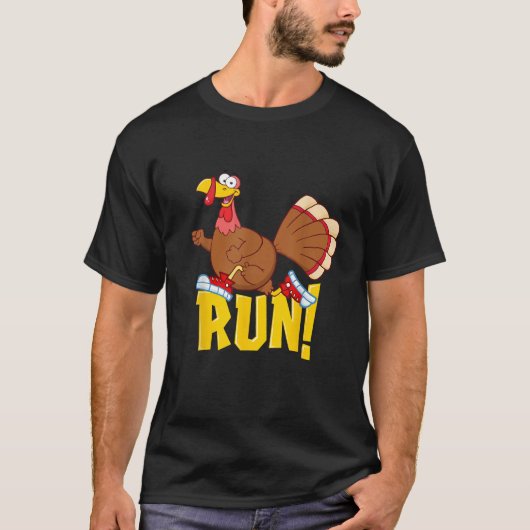 Lauf Funny Erntedank Lauf 5k Race Türkei Trot T-Shirt (Vorderseite)