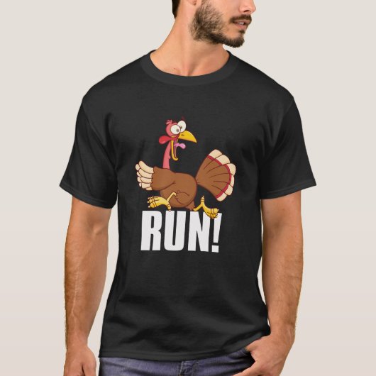 Lauf Funny Erntedank Lauf 5k Race Türkei Trot T-Shirt (Vorderseite)