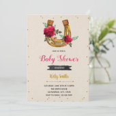 Lauf für die Party Einladung der Rose (Stehend Vorderseite)