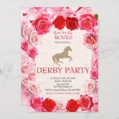 Lauf für Rose Race Horse Derby Party Einladung (Vorne/Hinten)