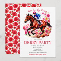 Lauf für Rose Race Horse Derby Party