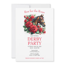 Lauf für Rose Race Horse Derby Party