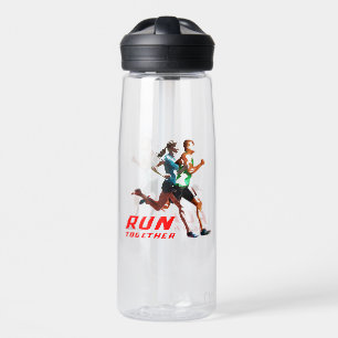 Lauf gemeinsam trinkflasche