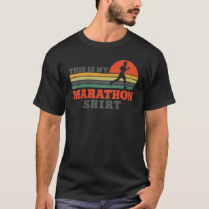 Lauf-Halbmarathon Vintag Retro Dies ist T-Shirt