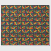 Lauf hart, sei stark, denke groß geschenkpapier (Flach)