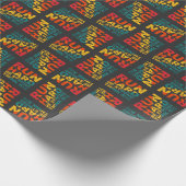 Lauf hart, sei stark, denke groß geschenkpapier (Ecke)