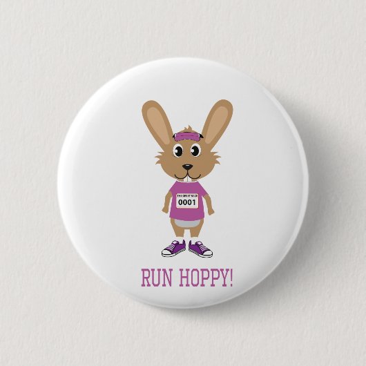 Lauf Hoppy! Bunny Runner in Rosa Button (Vorderseite)