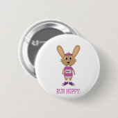 Lauf Hoppy! Bunny Runner in Rosa Button (Vorne & Hinten)