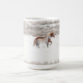 Lauf in der Schneekaffee-Tasse Kaffeetasse (Mittel)