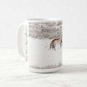 Lauf in der Schneekaffee-Tasse Kaffeetasse (Vorderseite Links)