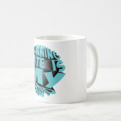 Lauf ist mein Cardio Kaffeetasse (VorderseiteRechts)