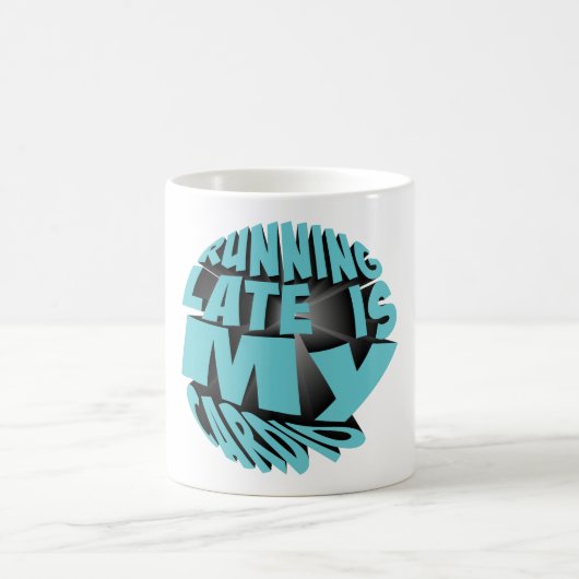Lauf ist mein Cardio Kaffeetasse (Mittel)