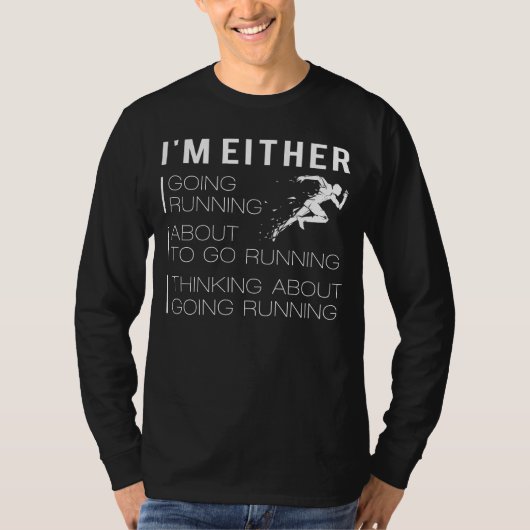 Lauf, lachen, wiederholen: Funny Running T - Shirt (Vorderseite)