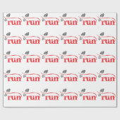 Lauf/Läufer durch Vetro Schmuck Geschenkpapier (Flach)