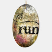 Lauf/Läufer durch Vetro Schmuck Keramikornament (Links)