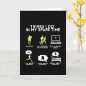 Lauf-Läufer-Marathon lustige Geschenkidee Karte (Gelbe Blume)