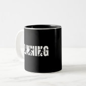 Lauf| Läufer| Marathon Zweifarbige Tasse (Vorderseite Links)