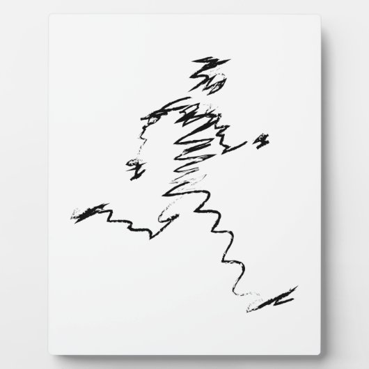 Lauf, Läufer, Triathleten Fotoplatte (Vorderseite)