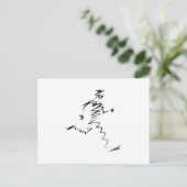 Lauf, Läufer, Triathleten Postkarte (Stehend Vorderseite)