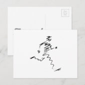 Lauf, Läufer, Triathleten Postkarte (Vorne/Hinten)