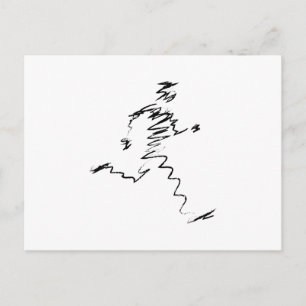 Lauf, Läufer, Triathleten Postkarte