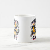 Lauf läuft mein Cardio - Funny Clock Design Kaffeetasse (Mittel)