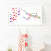 Lauf Mädchen, renne Banner (Insitu)
