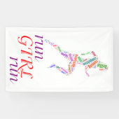 Lauf Mädchen, renne Banner (Horizontal)