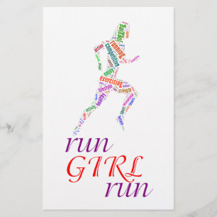 Lauf Mädchen, renne Flyer