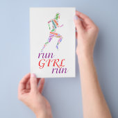 Lauf Mädchen, renne Flyer (Handgriff)