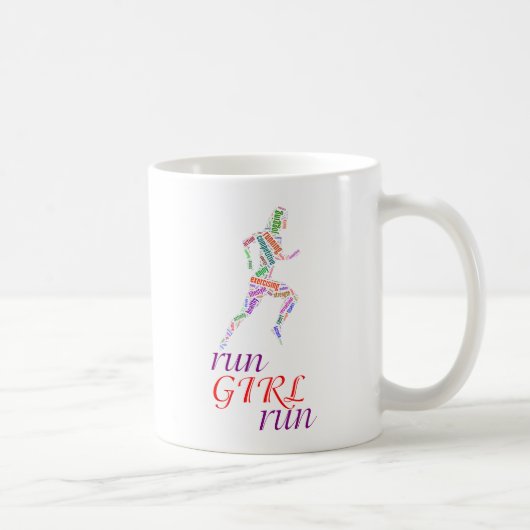 Lauf Mädchen, renne Kaffeetasse (Rechts)