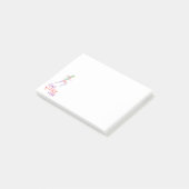 Lauf Mädchen, renne Post-it Klebezettel (angewinkelt)