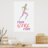 Lauf Mädchen, renne Poster (Küche)