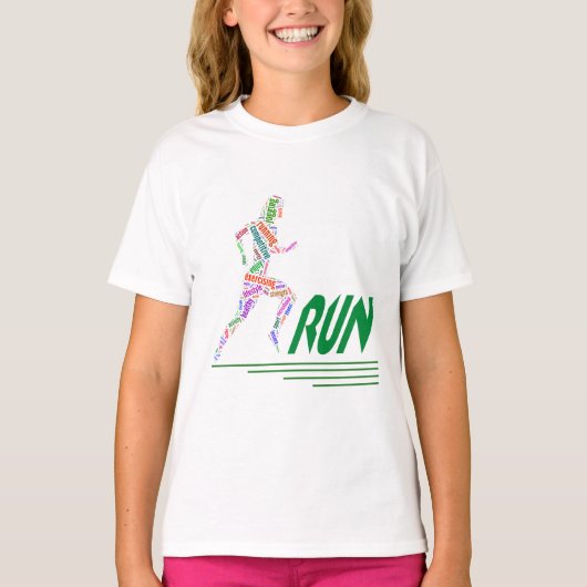 Lauf Mädchen, renne T-Shirt (Vorderseite)