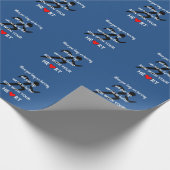 Lauf mit deinem Herzen inspirierend Geschenkpapier (Ecke)