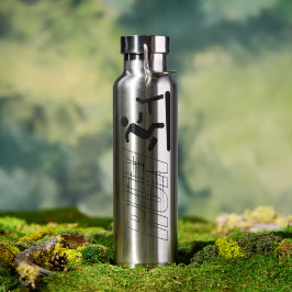 "Lauf" Motivierend – Wesentliche Fitness Trinkflasche