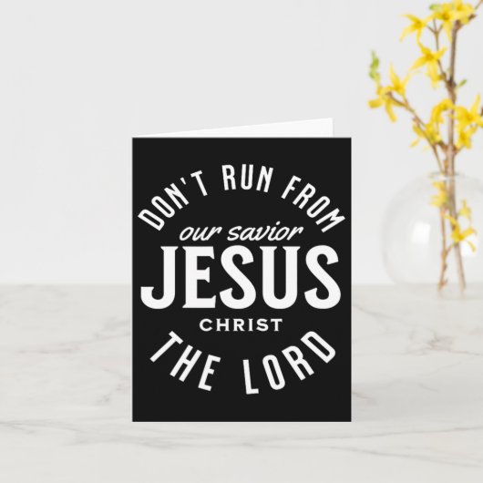 Lauf nicht vom Lord Happy Osterday Outfit Karte (Gelbe Blume)