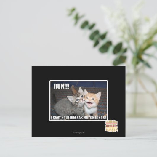 LAUF!!! POSTKARTE (Stehend Vorderseite)