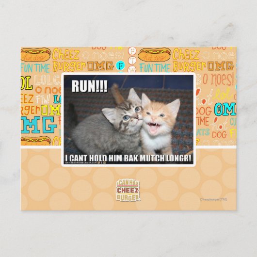 LAUF!!! POSTKARTE (Vorderseite)