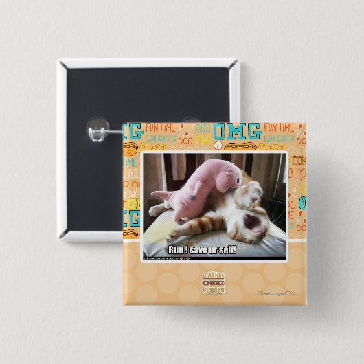 Lauf! Retten Sie ur Selbst! Button (Vorne & Hinten)