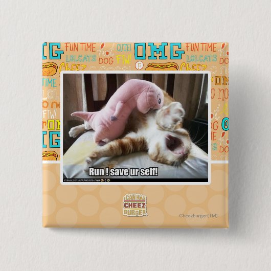 Lauf! Retten Sie ur Selbst! Button (Vorderseite)