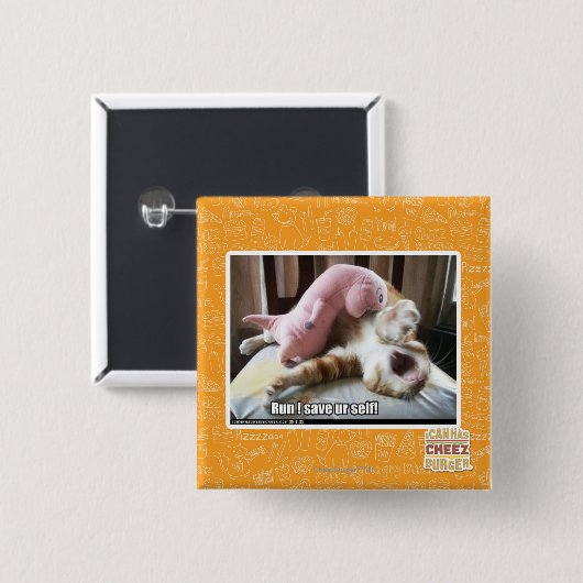 Lauf! Retten Sie ur Selbst! Button (Vorne & Hinten)