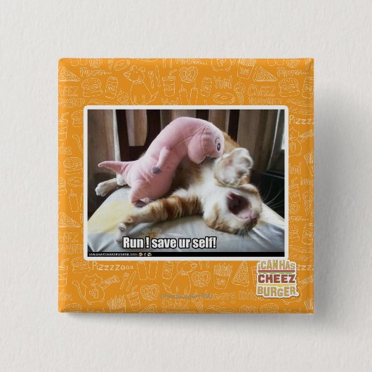 Lauf! Retten Sie ur Selbst! Button (Vorderseite)